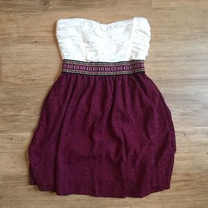 NWT Zumiez Strapless Dress